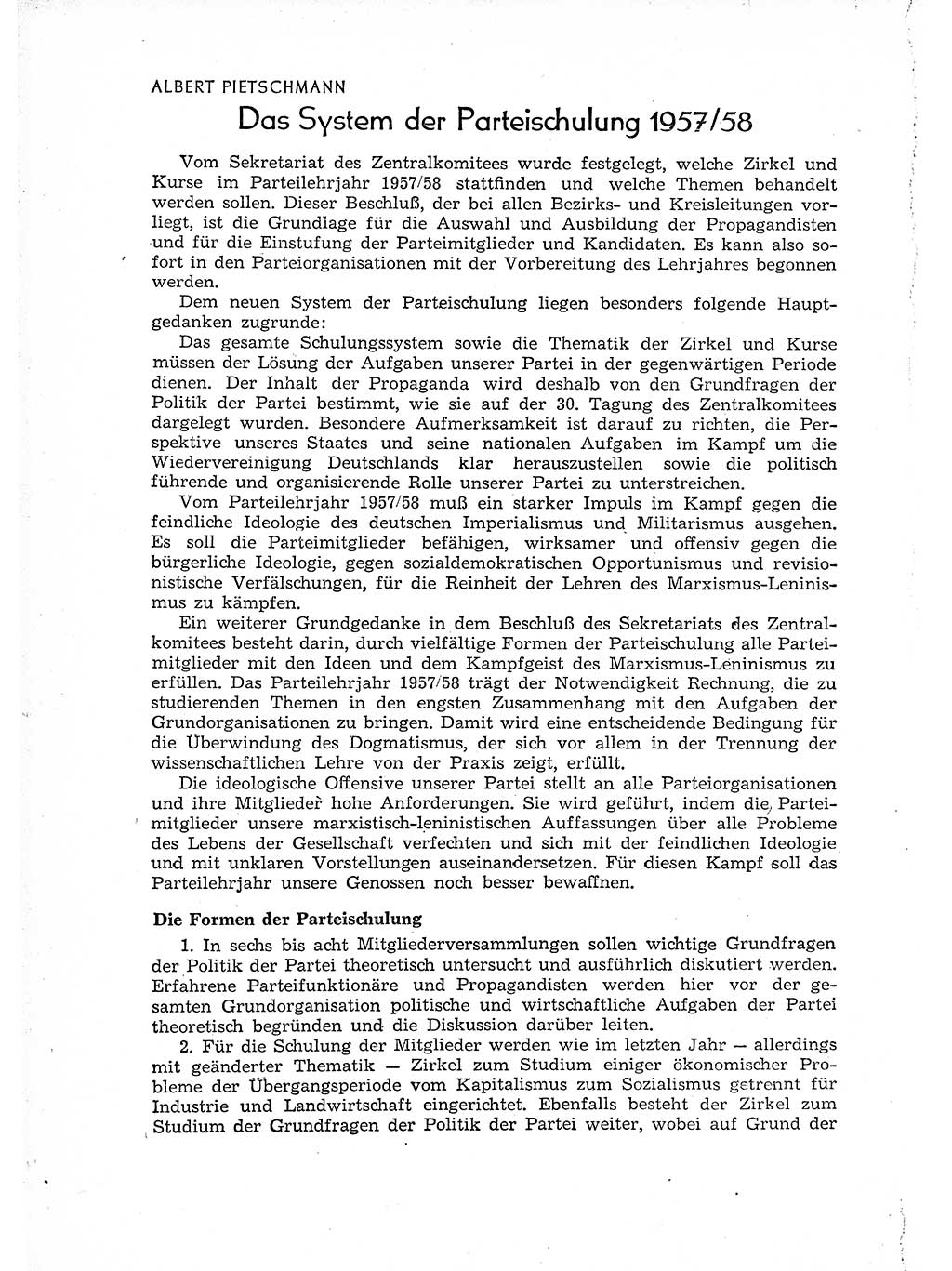 Neuer Weg (NW), Organ des Zentralkomitees (ZK) der SED (Sozialistische Einheitspartei Deutschlands) für Fragen des Parteiaufbaus und des Parteilebens, 12. Jahrgang [Deutsche Demokratische Republik (DDR)] 1957, Seite 666 (NW ZK SED DDR 1957, S. 666)
