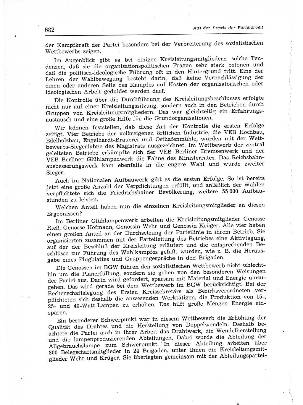 Neuer Weg (NW), Organ des Zentralkomitees (ZK) der SED (Sozialistische Einheitspartei Deutschlands) für Fragen des Parteiaufbaus und des Parteilebens, 12. Jahrgang [Deutsche Demokratische Republik (DDR)] 1957, Seite 682 (NW ZK SED DDR 1957, S. 682)