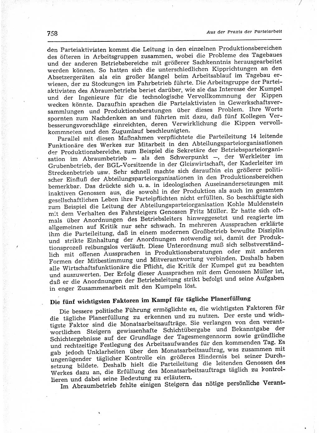 Neuer Weg (NW), Organ des Zentralkomitees (ZK) der SED (Sozialistische Einheitspartei Deutschlands) für Fragen des Parteiaufbaus und des Parteilebens, 12. Jahrgang [Deutsche Demokratische Republik (DDR)] 1957, Seite 758 (NW ZK SED DDR 1957, S. 758)