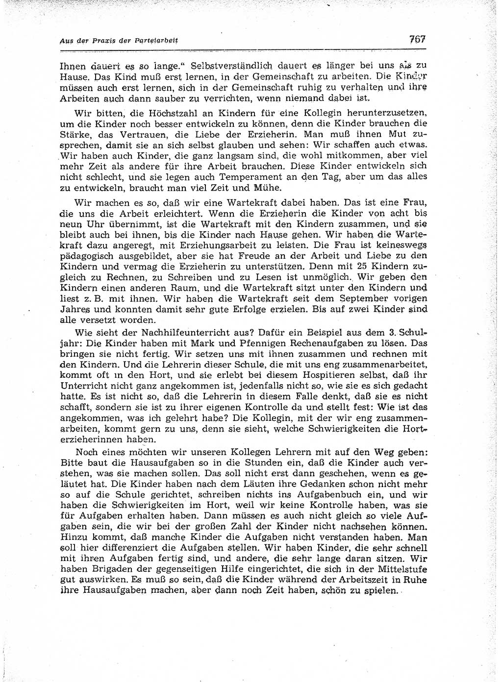 Neuer Weg (NW), Organ des Zentralkomitees (ZK) der SED (Sozialistische Einheitspartei Deutschlands) für Fragen des Parteiaufbaus und des Parteilebens, 12. Jahrgang [Deutsche Demokratische Republik (DDR)] 1957, Seite 767 (NW ZK SED DDR 1957, S. 767)