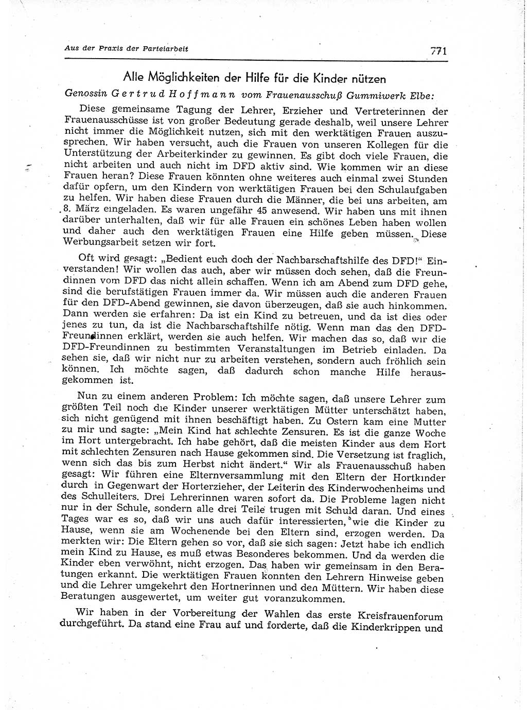 Neuer Weg (NW), Organ des Zentralkomitees (ZK) der SED (Sozialistische Einheitspartei Deutschlands) für Fragen des Parteiaufbaus und des Parteilebens, 12. Jahrgang [Deutsche Demokratische Republik (DDR)] 1957, Seite 771 (NW ZK SED DDR 1957, S. 771)