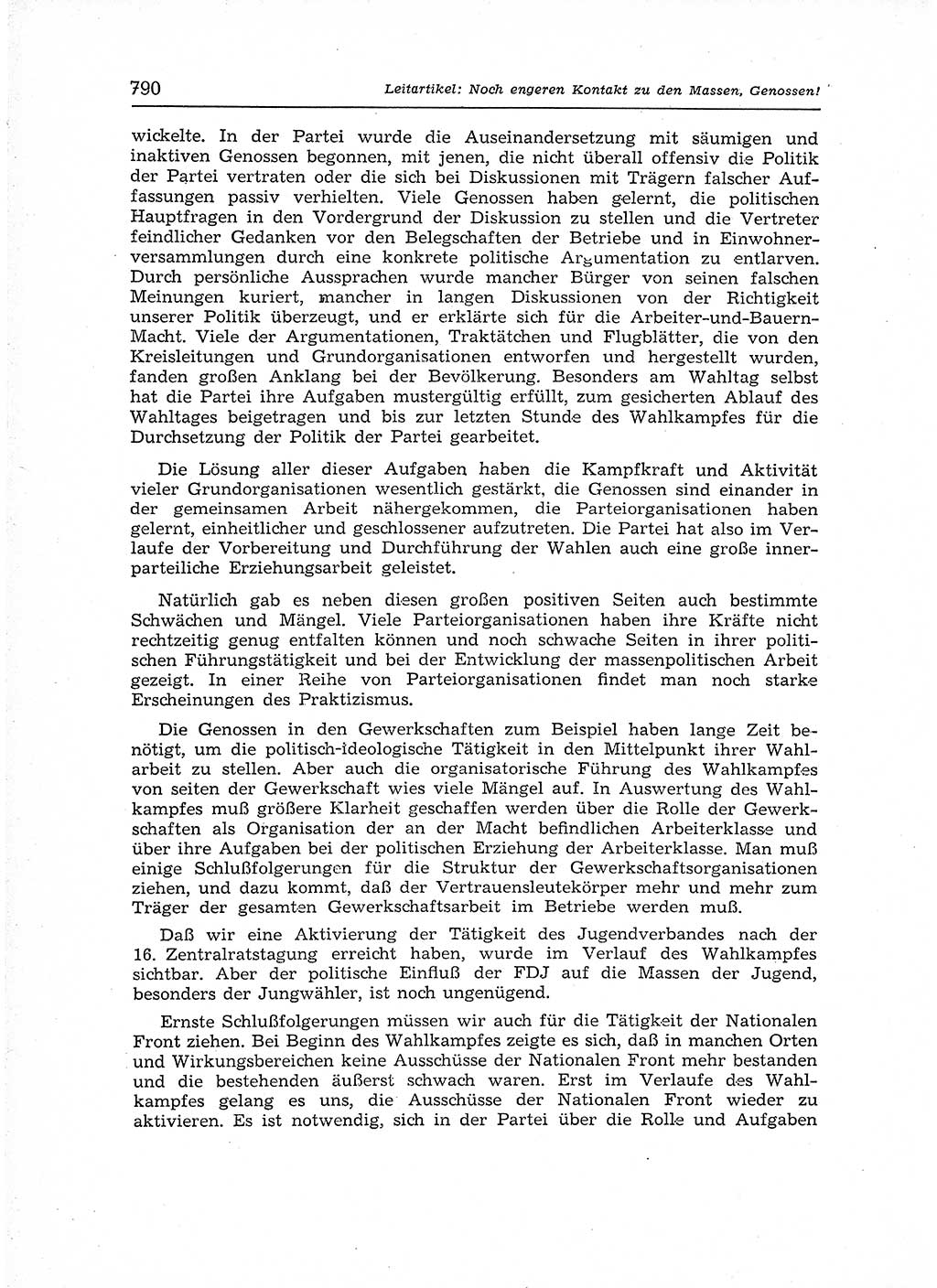 Neuer Weg (NW), Organ des Zentralkomitees (ZK) der SED (Sozialistische Einheitspartei Deutschlands) für Fragen des Parteiaufbaus und des Parteilebens, 12. Jahrgang [Deutsche Demokratische Republik (DDR)] 1957, Seite 790 (NW ZK SED DDR 1957, S. 790)