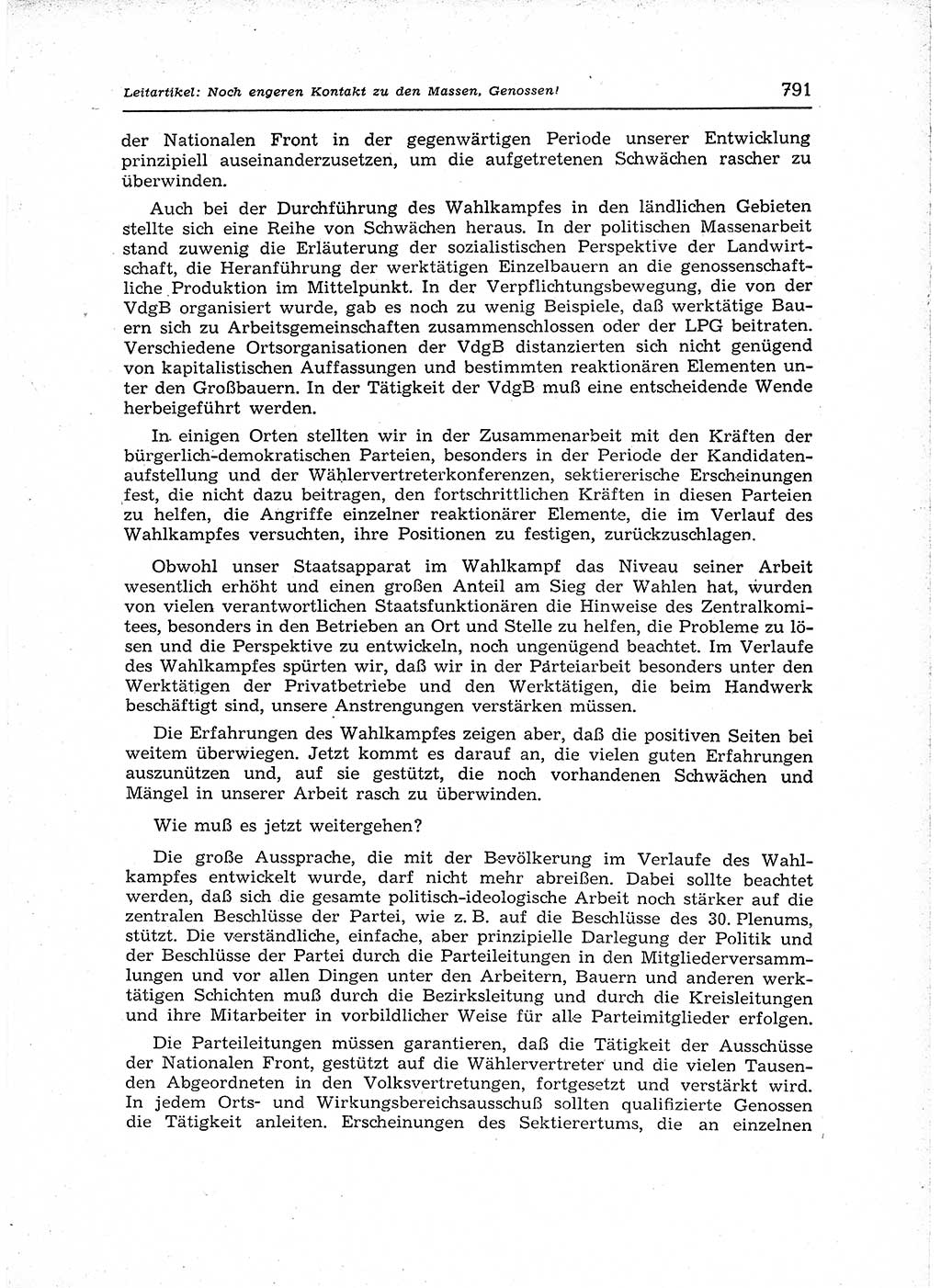 Neuer Weg (NW), Organ des Zentralkomitees (ZK) der SED (Sozialistische Einheitspartei Deutschlands) für Fragen des Parteiaufbaus und des Parteilebens, 12. Jahrgang [Deutsche Demokratische Republik (DDR)] 1957, Seite 791 (NW ZK SED DDR 1957, S. 791)