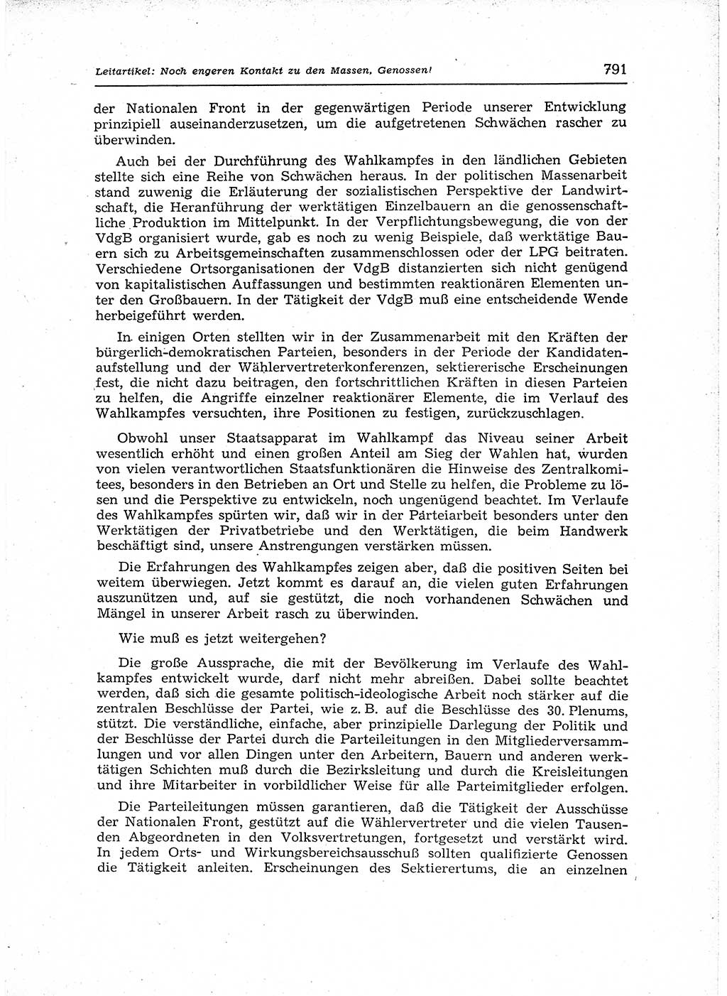 Neuer Weg (NW), Organ des Zentralkomitees (ZK) der SED (Sozialistische Einheitspartei Deutschlands) für Fragen des Parteiaufbaus und des Parteilebens, 12. Jahrgang [Deutsche Demokratische Republik (DDR)] 1957, Seite 791 (NW ZK SED DDR 1957, S. 791)