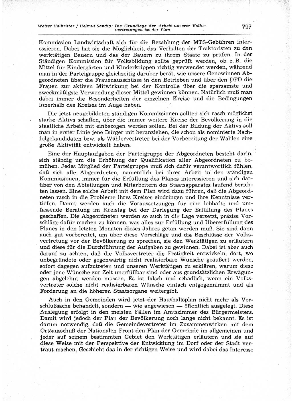 Neuer Weg (NW), Organ des Zentralkomitees (ZK) der SED (Sozialistische Einheitspartei Deutschlands) für Fragen des Parteiaufbaus und des Parteilebens, 12. Jahrgang [Deutsche Demokratische Republik (DDR)] 1957, Seite 797 (NW ZK SED DDR 1957, S. 797)