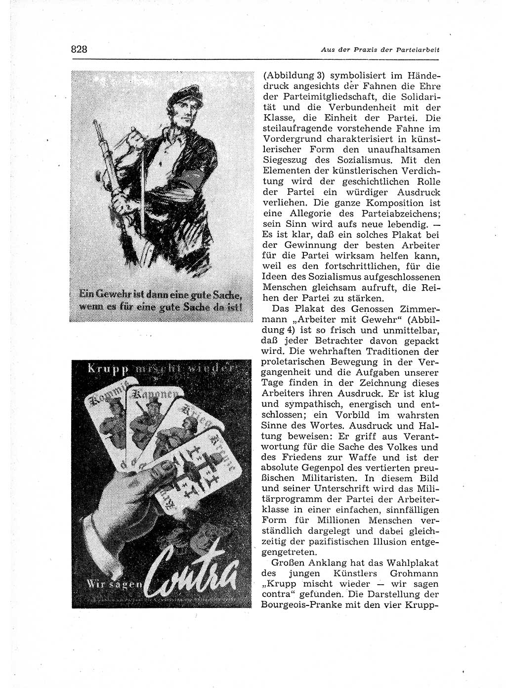 Neuer Weg (NW), Organ des Zentralkomitees (ZK) der SED (Sozialistische Einheitspartei Deutschlands) für Fragen des Parteiaufbaus und des Parteilebens, 12. Jahrgang [Deutsche Demokratische Republik (DDR)] 1957, Seite 828 (NW ZK SED DDR 1957, S. 828)