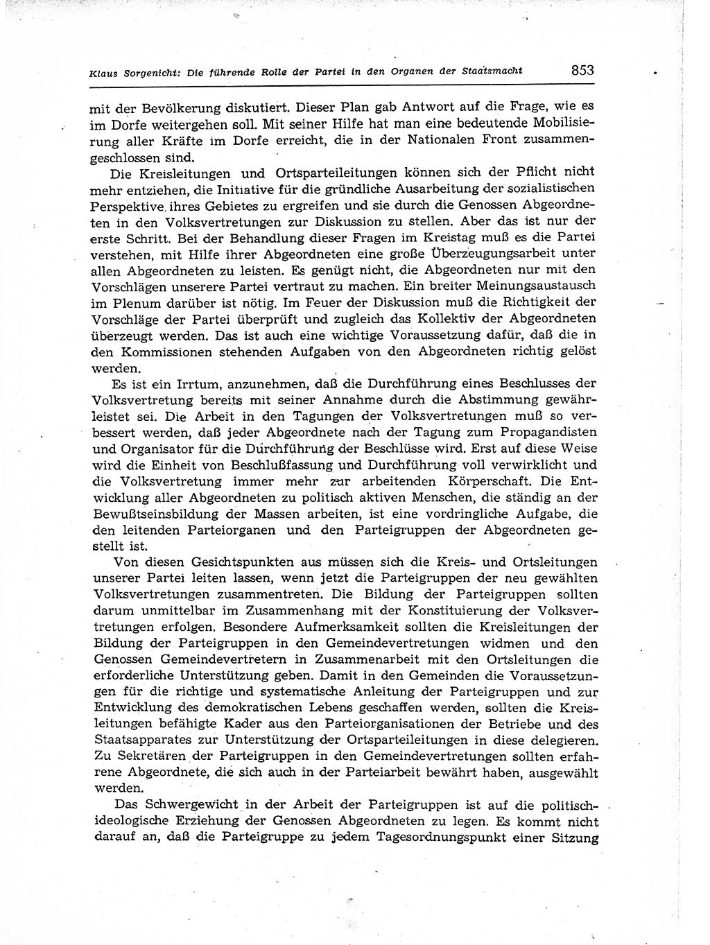 Neuer Weg (NW), Organ des Zentralkomitees (ZK) der SED (Sozialistische Einheitspartei Deutschlands) für Fragen des Parteiaufbaus und des Parteilebens, 12. Jahrgang [Deutsche Demokratische Republik (DDR)] 1957, Seite 853 (NW ZK SED DDR 1957, S. 853)