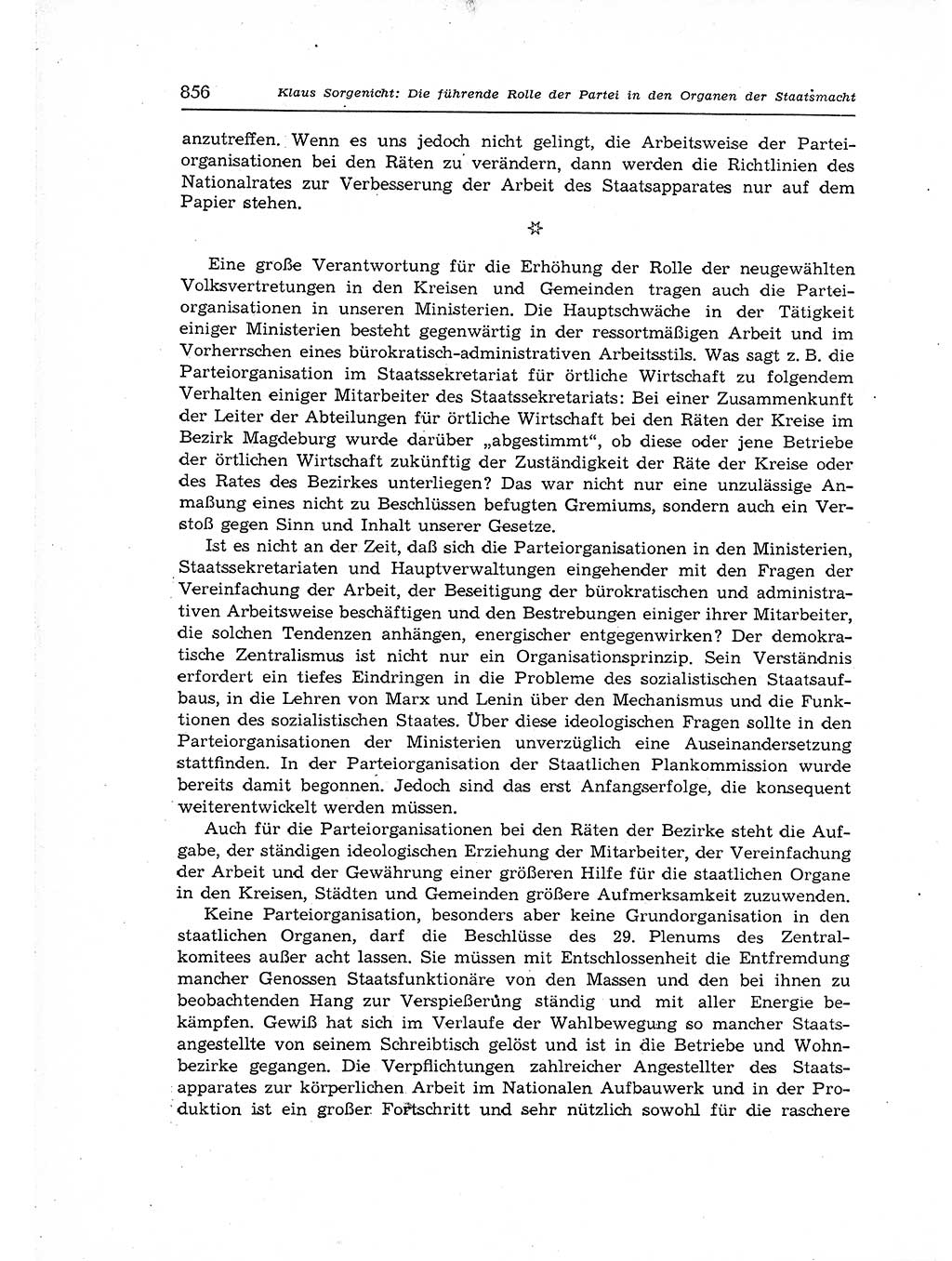 Neuer Weg (NW), Organ des Zentralkomitees (ZK) der SED (Sozialistische Einheitspartei Deutschlands) fÃ¼r Fragen des Parteiaufbaus und des Parteilebens, 12. Jahrgang [Deutsche Demokratische Republik (DDR)] 1957, Seite 856 (NW ZK SED DDR 1957, S. 856)