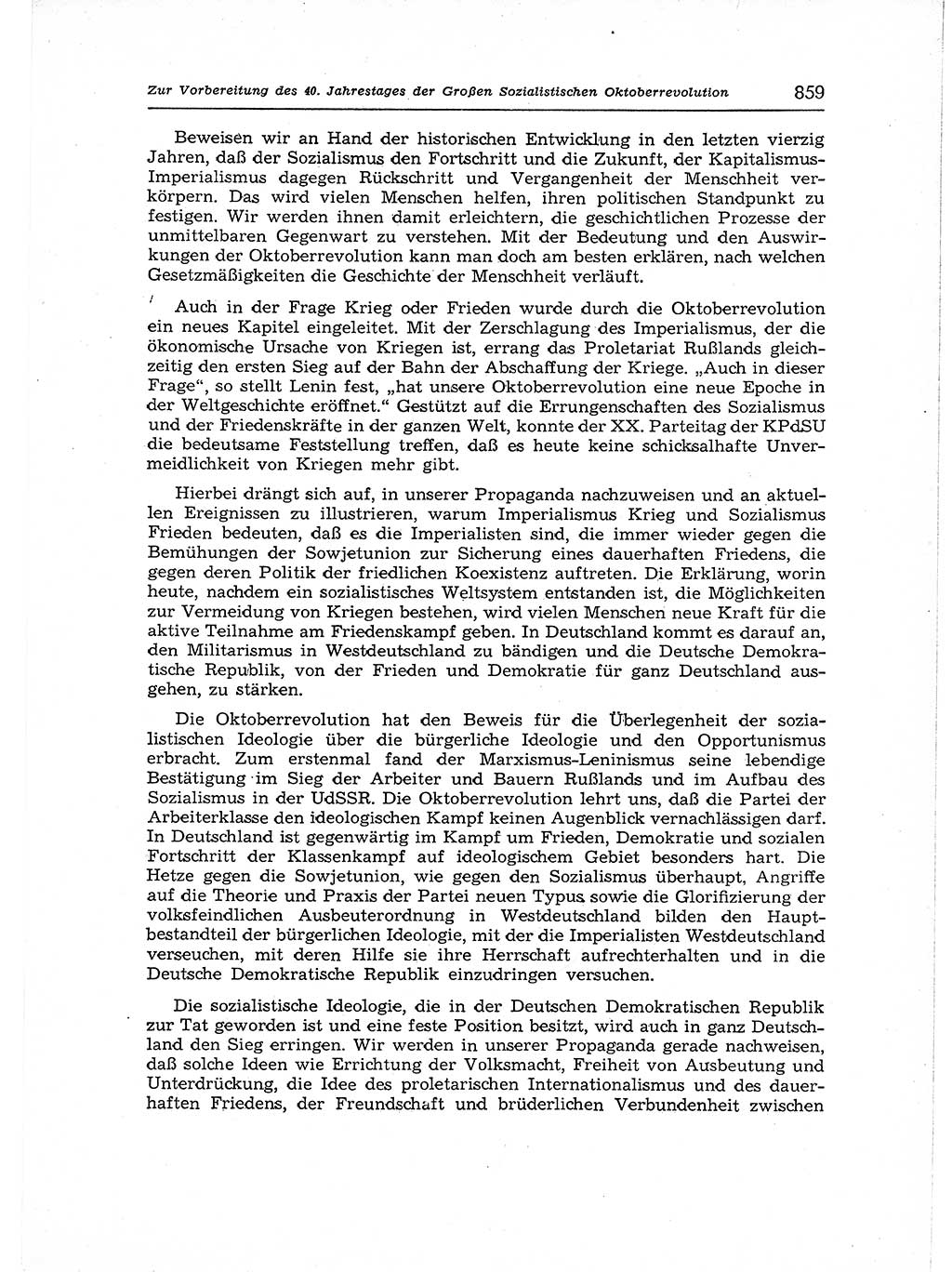 Neuer Weg (NW), Organ des Zentralkomitees (ZK) der SED (Sozialistische Einheitspartei Deutschlands) für Fragen des Parteiaufbaus und des Parteilebens, 12. Jahrgang [Deutsche Demokratische Republik (DDR)] 1957, Seite 859 (NW ZK SED DDR 1957, S. 859)