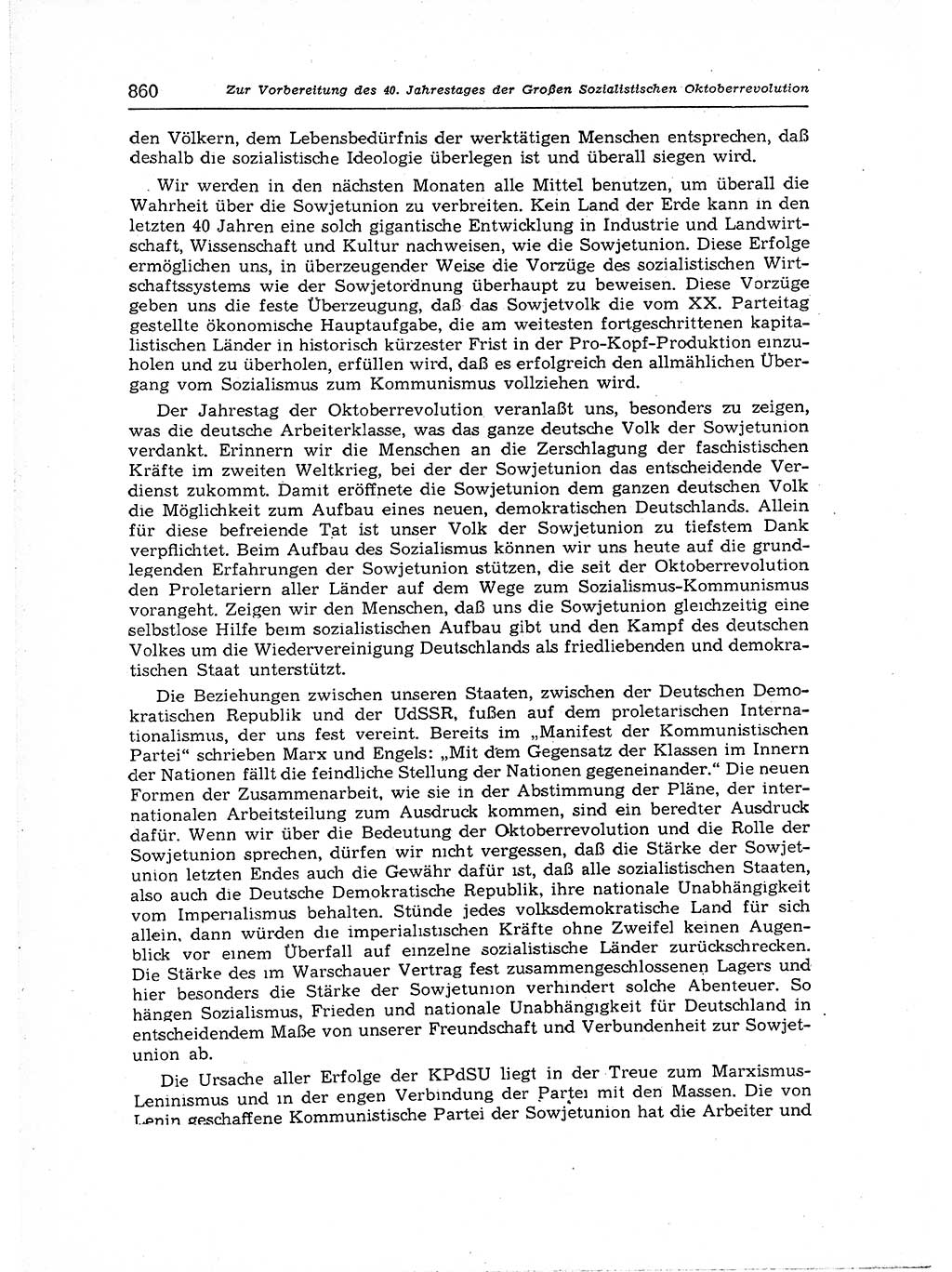 Neuer Weg (NW), Organ des Zentralkomitees (ZK) der SED (Sozialistische Einheitspartei Deutschlands) für Fragen des Parteiaufbaus und des Parteilebens, 12. Jahrgang [Deutsche Demokratische Republik (DDR)] 1957, Seite 860 (NW ZK SED DDR 1957, S. 860)