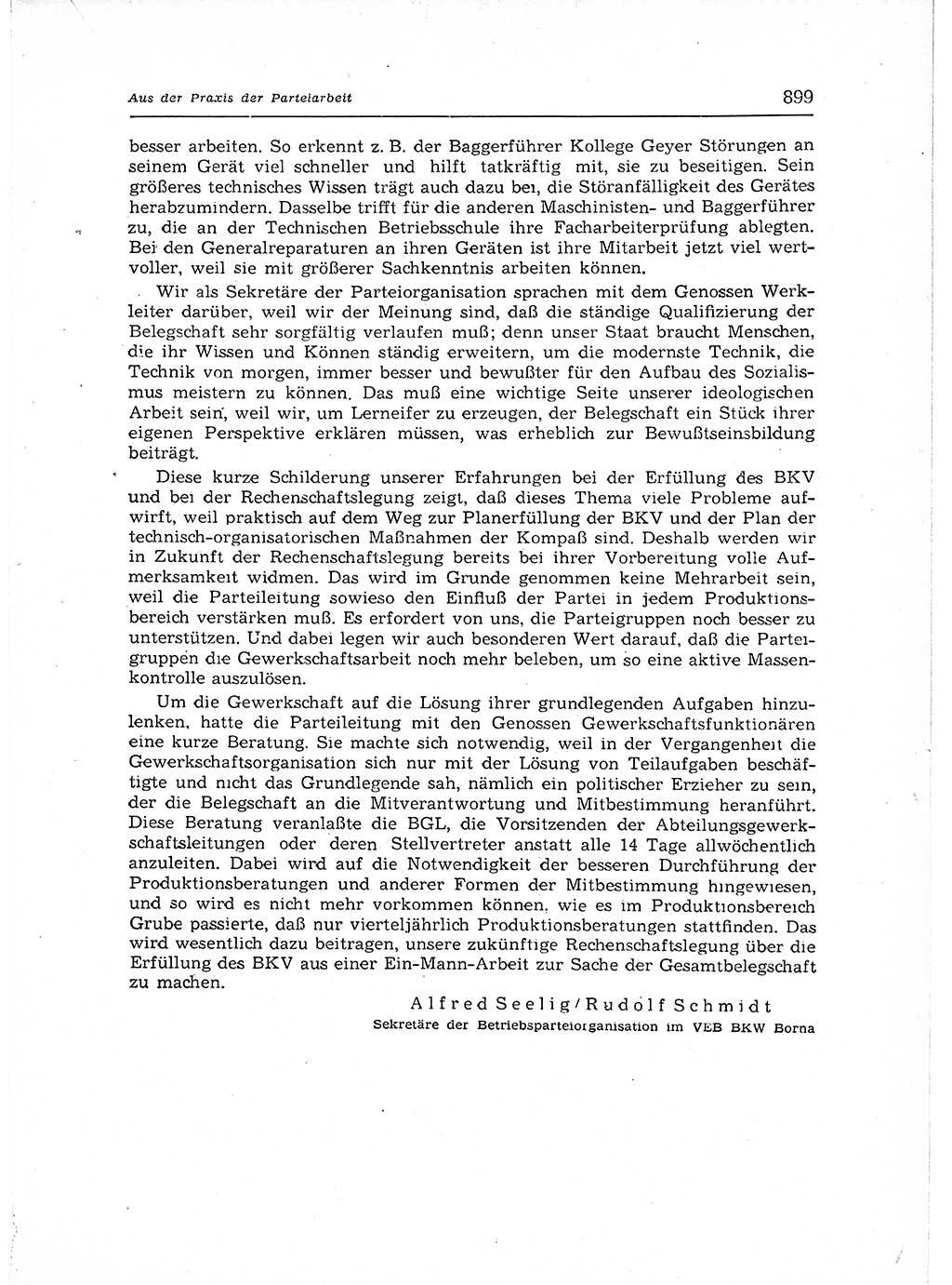 Neuer Weg (NW), Organ des Zentralkomitees (ZK) der SED (Sozialistische Einheitspartei Deutschlands) für Fragen des Parteiaufbaus und des Parteilebens, 12. Jahrgang [Deutsche Demokratische Republik (DDR)] 1957, Seite 899 (NW ZK SED DDR 1957, S. 899)