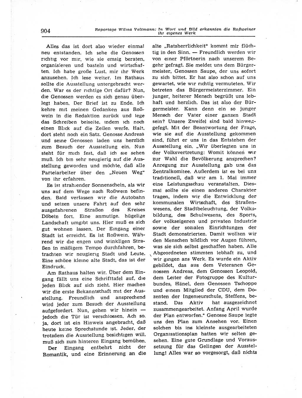 Neuer Weg (NW), Organ des Zentralkomitees (ZK) der SED (Sozialistische Einheitspartei Deutschlands) für Fragen des Parteiaufbaus und des Parteilebens, 12. Jahrgang [Deutsche Demokratische Republik (DDR)] 1957, Seite 904 (NW ZK SED DDR 1957, S. 904)
