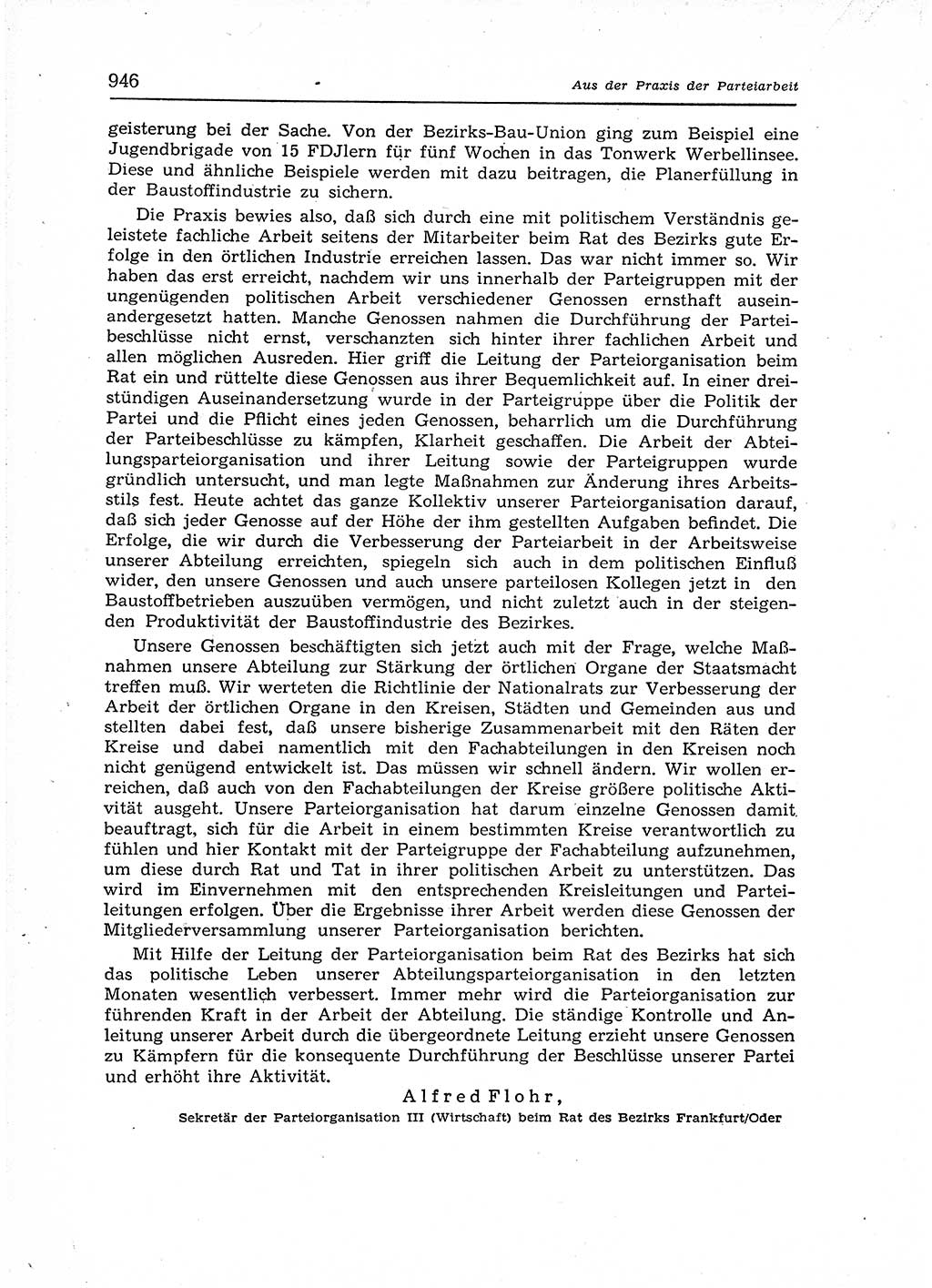 Neuer Weg (NW), Organ des Zentralkomitees (ZK) der SED (Sozialistische Einheitspartei Deutschlands) für Fragen des Parteiaufbaus und des Parteilebens, 12. Jahrgang [Deutsche Demokratische Republik (DDR)] 1957, Seite 946 (NW ZK SED DDR 1957, S. 946)