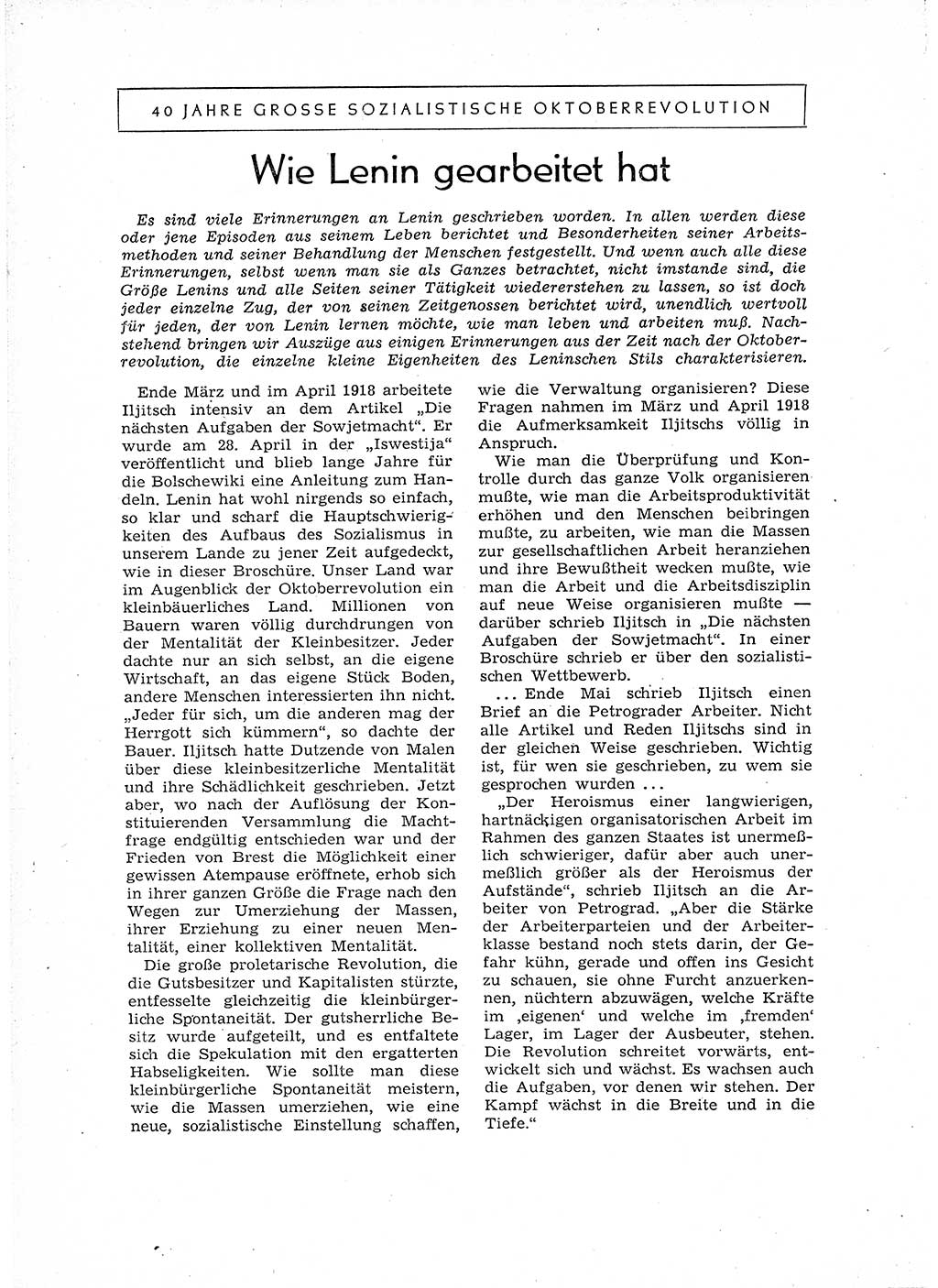 Neuer Weg (NW), Organ des Zentralkomitees (ZK) der SED (Sozialistische Einheitspartei Deutschlands) für Fragen des Parteiaufbaus und des Parteilebens, 12. Jahrgang [Deutsche Demokratische Republik (DDR)] 1957, Seite 958 (NW ZK SED DDR 1957, S. 958)