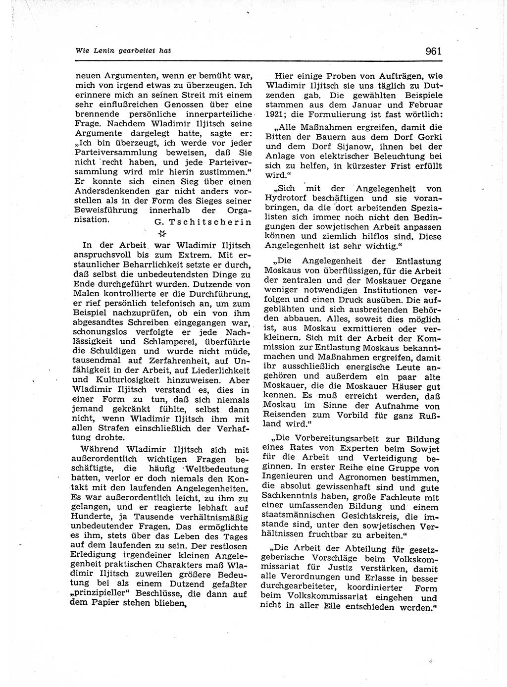 Neuer Weg (NW), Organ des Zentralkomitees (ZK) der SED (Sozialistische Einheitspartei Deutschlands) für Fragen des Parteiaufbaus und des Parteilebens, 12. Jahrgang [Deutsche Demokratische Republik (DDR)] 1957, Seite 961 (NW ZK SED DDR 1957, S. 961)