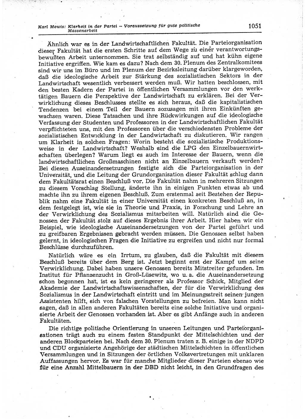 Neuer Weg (NW), Organ des Zentralkomitees (ZK) der SED (Sozialistische Einheitspartei Deutschlands) für Fragen des Parteiaufbaus und des Parteilebens, 12. Jahrgang [Deutsche Demokratische Republik (DDR)] 1957, Seite 1051 (NW ZK SED DDR 1957, S. 1051)