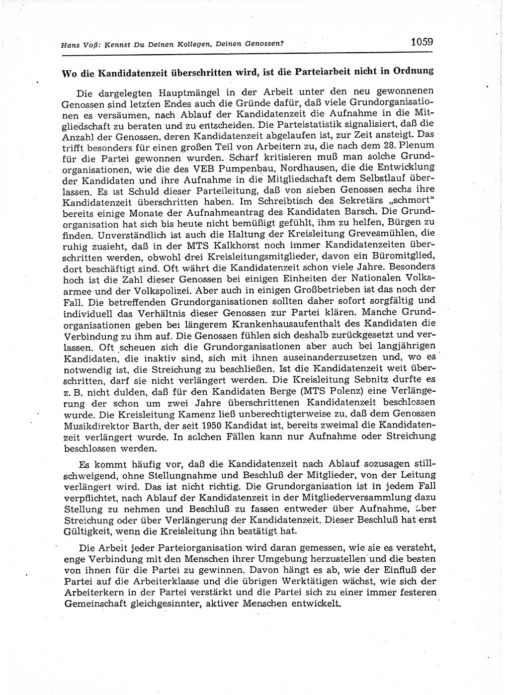 Neuer Weg (NW), Organ des Zentralkomitees (ZK) der SED (Sozialistische Einheitspartei Deutschlands) für Fragen des Parteiaufbaus und des Parteilebens, 12. Jahrgang [Deutsche Demokratische Republik (DDR)] 1957, Seite 1059 (NW ZK SED DDR 1957, S. 1059)