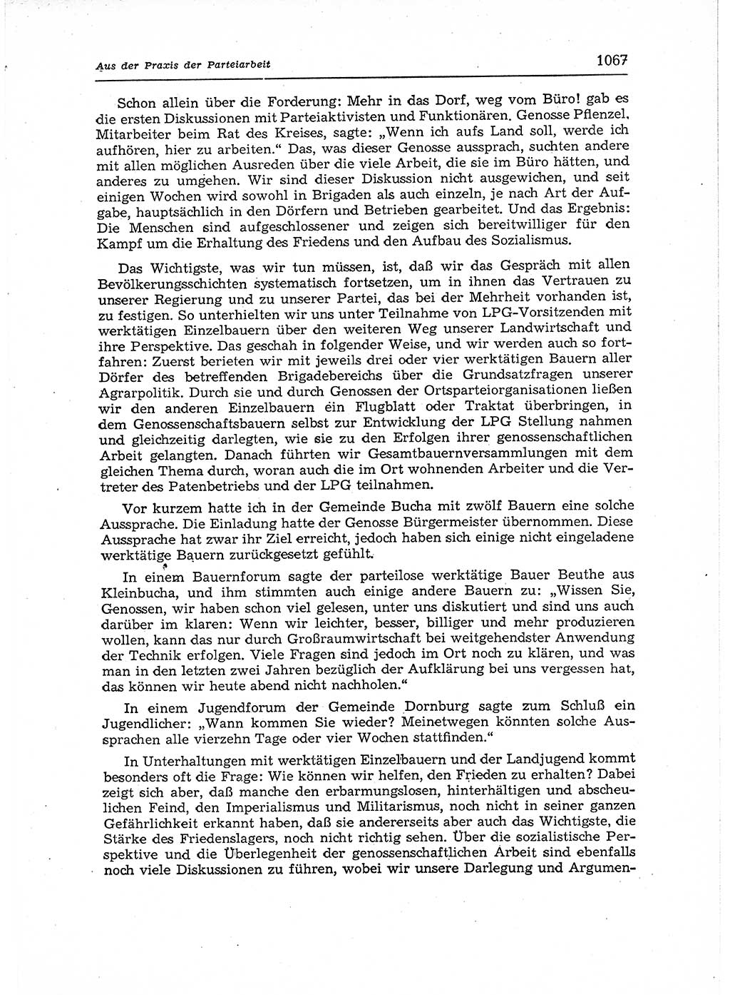 Neuer Weg (NW), Organ des Zentralkomitees (ZK) der SED (Sozialistische Einheitspartei Deutschlands) für Fragen des Parteiaufbaus und des Parteilebens, 12. Jahrgang [Deutsche Demokratische Republik (DDR)] 1957, Seite 1067 (NW ZK SED DDR 1957, S. 1067)