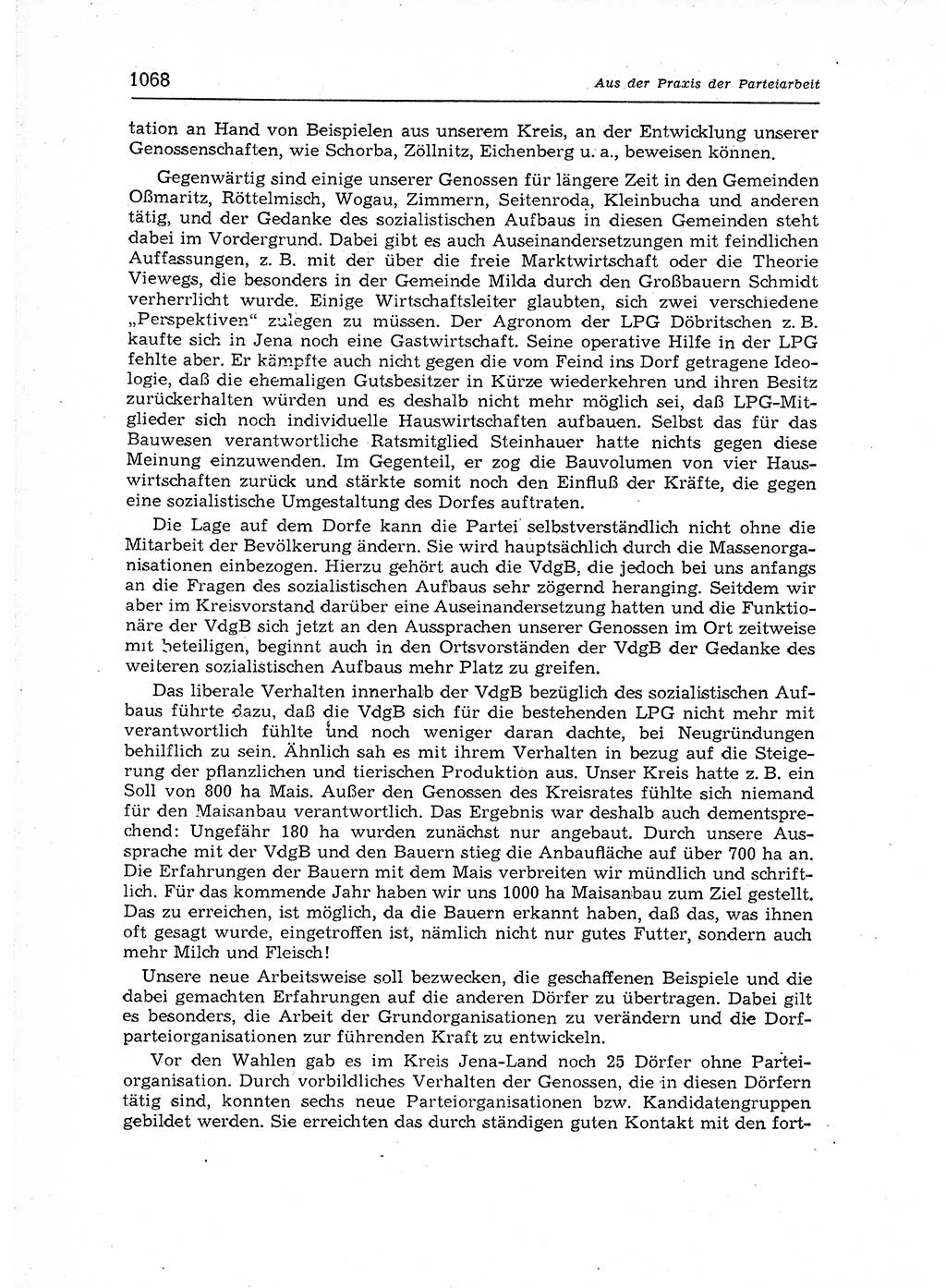 Neuer Weg (NW), Organ des Zentralkomitees (ZK) der SED (Sozialistische Einheitspartei Deutschlands) für Fragen des Parteiaufbaus und des Parteilebens, 12. Jahrgang [Deutsche Demokratische Republik (DDR)] 1957, Seite 1068 (NW ZK SED DDR 1957, S. 1068)