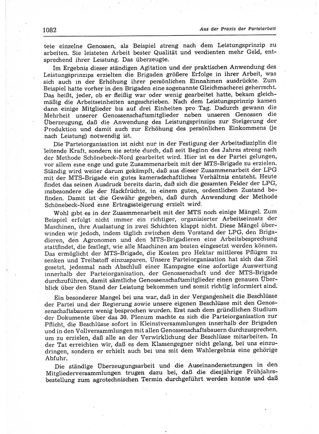 Neuer Weg (NW), Organ des Zentralkomitees (ZK) der SED (Sozialistische Einheitspartei Deutschlands) für Fragen des Parteiaufbaus und des Parteilebens, 12. Jahrgang [Deutsche Demokratische Republik (DDR)] 1957, Seite 1082 (NW ZK SED DDR 1957, S. 1082)