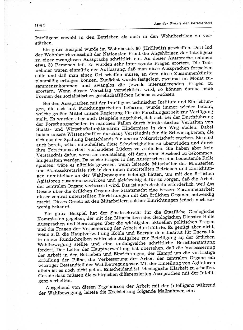 Neuer Weg (NW), Organ des Zentralkomitees (ZK) der SED (Sozialistische Einheitspartei Deutschlands) für Fragen des Parteiaufbaus und des Parteilebens, 12. Jahrgang [Deutsche Demokratische Republik (DDR)] 1957, Seite 1094 (NW ZK SED DDR 1957, S. 1094)