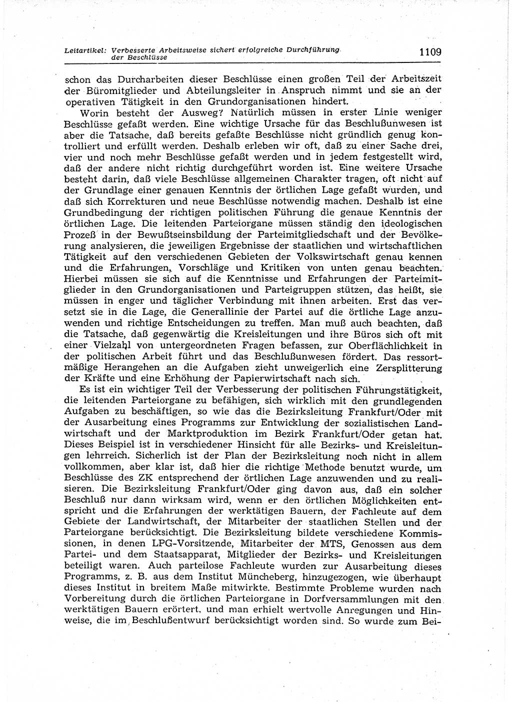 Neuer Weg (NW), Organ des Zentralkomitees (ZK) der SED (Sozialistische Einheitspartei Deutschlands) für Fragen des Parteiaufbaus und des Parteilebens, 12. Jahrgang [Deutsche Demokratische Republik (DDR)] 1957, Seite 1109 (NW ZK SED DDR 1957, S. 1109)