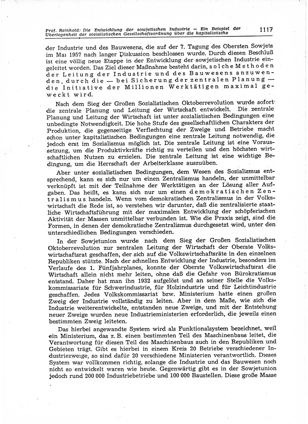 Neuer Weg (NW), Organ des Zentralkomitees (ZK) der SED (Sozialistische Einheitspartei Deutschlands) für Fragen des Parteiaufbaus und des Parteilebens, 12. Jahrgang [Deutsche Demokratische Republik (DDR)] 1957, Seite 1117 (NW ZK SED DDR 1957, S. 1117)