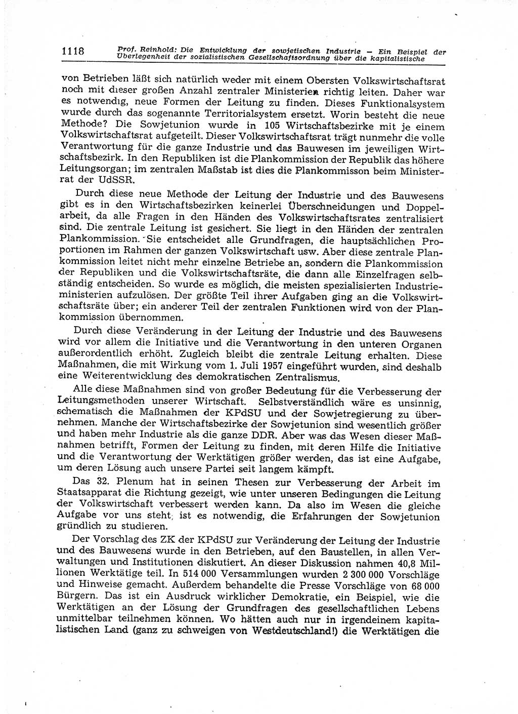 Neuer Weg (NW), Organ des Zentralkomitees (ZK) der SED (Sozialistische Einheitspartei Deutschlands) für Fragen des Parteiaufbaus und des Parteilebens, 12. Jahrgang [Deutsche Demokratische Republik (DDR)] 1957, Seite 1118 (NW ZK SED DDR 1957, S. 1118)