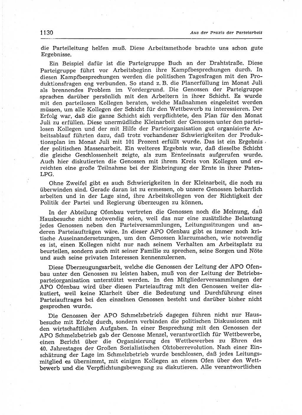Neuer Weg (NW), Organ des Zentralkomitees (ZK) der SED (Sozialistische Einheitspartei Deutschlands) für Fragen des Parteiaufbaus und des Parteilebens, 12. Jahrgang [Deutsche Demokratische Republik (DDR)] 1957, Seite 1130 (NW ZK SED DDR 1957, S. 1130)