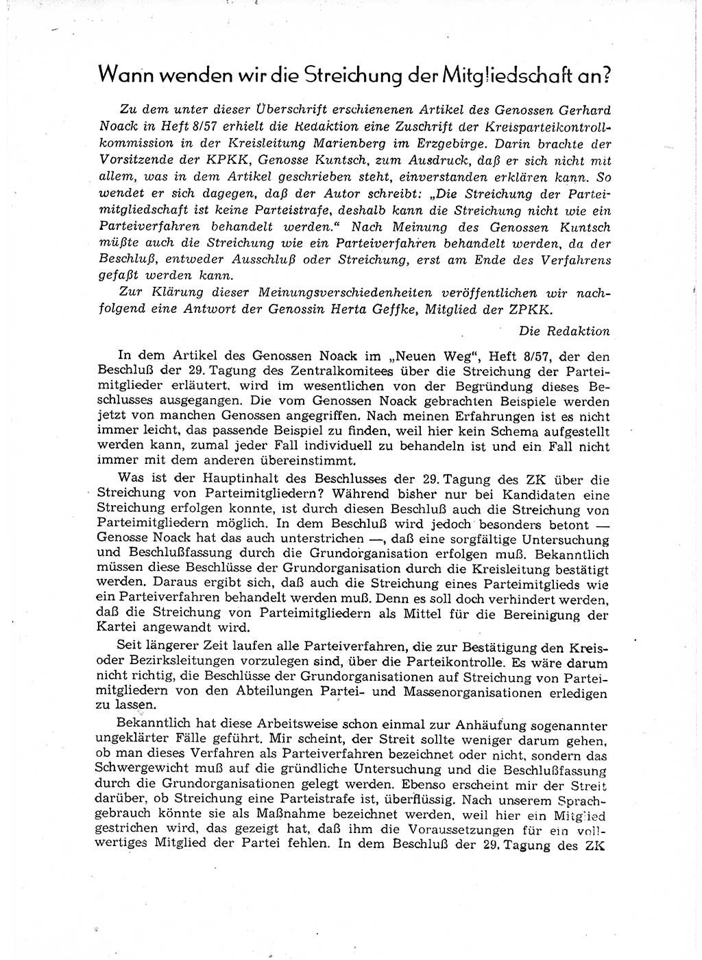 Neuer Weg (NW), Organ des Zentralkomitees (ZK) der SED (Sozialistische Einheitspartei Deutschlands) für Fragen des Parteiaufbaus und des Parteilebens, 12. Jahrgang [Deutsche Demokratische Republik (DDR)] 1957, Seite 1147 (NW ZK SED DDR 1957, S. 1147)