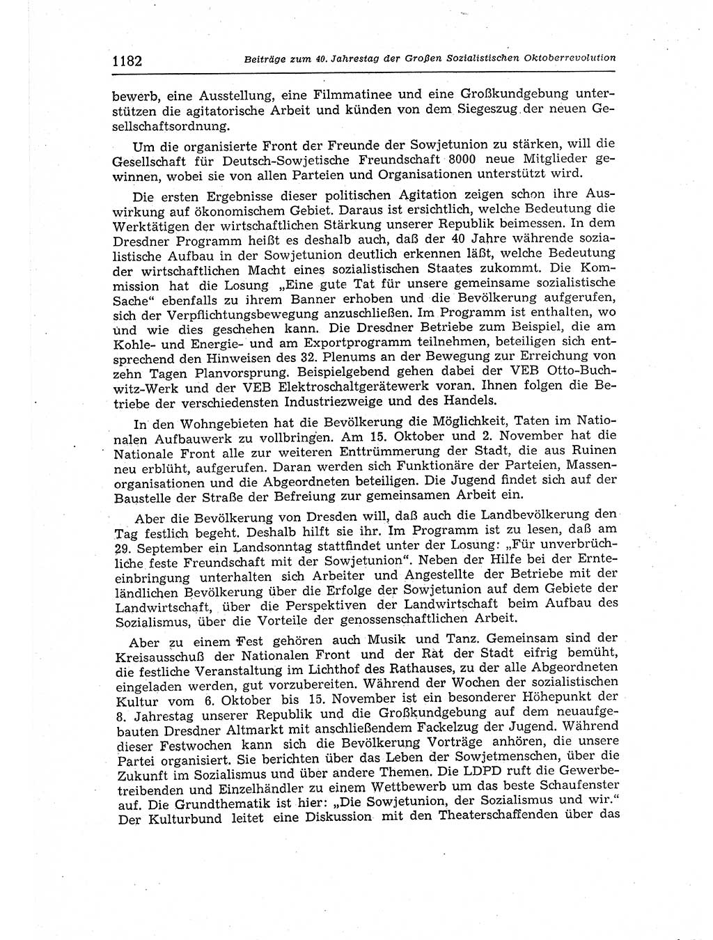 Neuer Weg (NW), Organ des Zentralkomitees (ZK) der SED (Sozialistische Einheitspartei Deutschlands) für Fragen des Parteiaufbaus und des Parteilebens, 12. Jahrgang [Deutsche Demokratische Republik (DDR)] 1957, Seite 1182 (NW ZK SED DDR 1957, S. 1182)