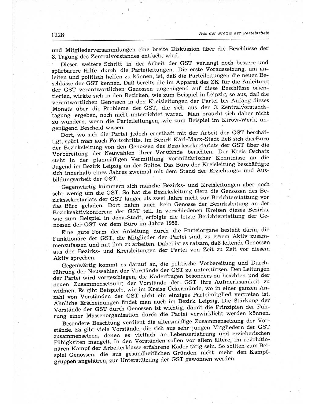 Neuer Weg (NW), Organ des Zentralkomitees (ZK) der SED (Sozialistische Einheitspartei Deutschlands) für Fragen des Parteiaufbaus und des Parteilebens, 12. Jahrgang [Deutsche Demokratische Republik (DDR)] 1957, Seite 1228 (NW ZK SED DDR 1957, S. 1228)