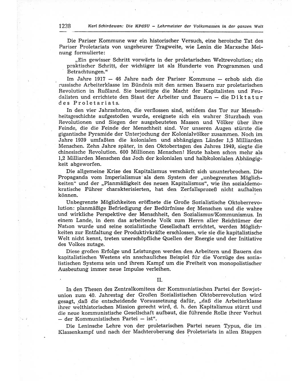 Neuer Weg (NW), Organ des Zentralkomitees (ZK) der SED (Sozialistische Einheitspartei Deutschlands) für Fragen des Parteiaufbaus und des Parteilebens, 12. Jahrgang [Deutsche Demokratische Republik (DDR)] 1957, Seite 1238 (NW ZK SED DDR 1957, S. 1238)