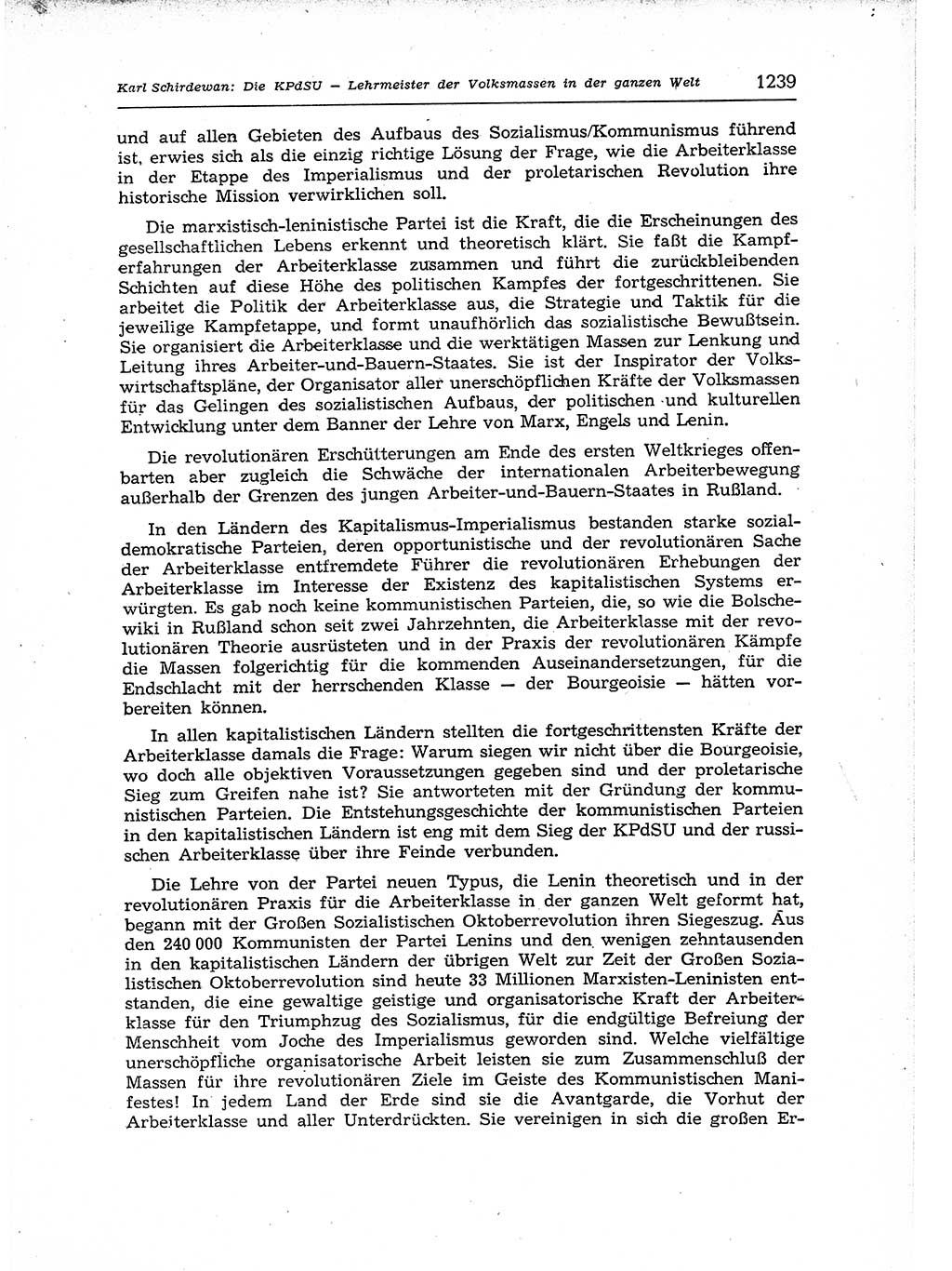 Neuer Weg (NW), Organ des Zentralkomitees (ZK) der SED (Sozialistische Einheitspartei Deutschlands) für Fragen des Parteiaufbaus und des Parteilebens, 12. Jahrgang [Deutsche Demokratische Republik (DDR)] 1957, Seite 1239 (NW ZK SED DDR 1957, S. 1239)