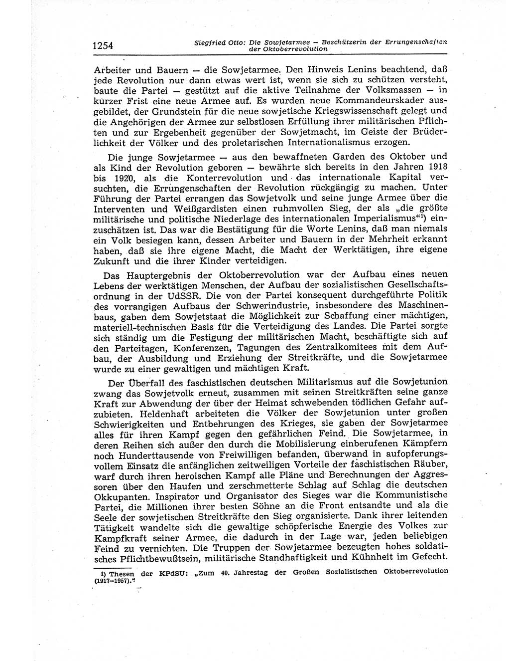 Neuer Weg (NW), Organ des Zentralkomitees (ZK) der SED (Sozialistische Einheitspartei Deutschlands) für Fragen des Parteiaufbaus und des Parteilebens, 12. Jahrgang [Deutsche Demokratische Republik (DDR)] 1957, Seite 1254 (NW ZK SED DDR 1957, S. 1254)