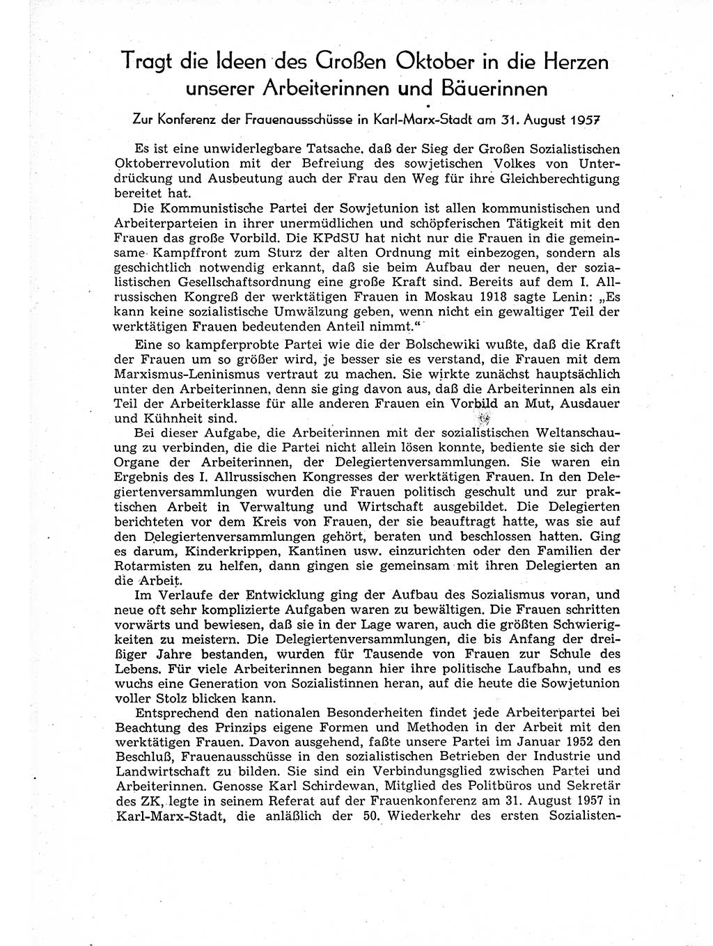 Neuer Weg (NW), Organ des Zentralkomitees (ZK) der SED (Sozialistische Einheitspartei Deutschlands) für Fragen des Parteiaufbaus und des Parteilebens, 12. Jahrgang [Deutsche Demokratische Republik (DDR)] 1957, Seite 1258 (NW ZK SED DDR 1957, S. 1258)