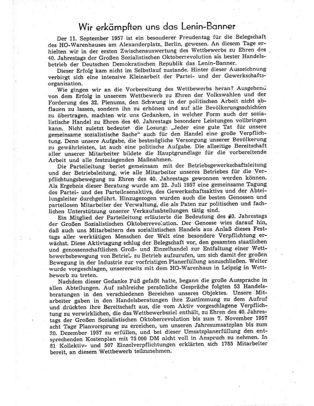 Neuer Weg (NW), Organ des Zentralkomitees (ZK) der SED (Sozialistische Einheitspartei Deutschlands) für Fragen des Parteiaufbaus und des Parteilebens, 12. Jahrgang [Deutsche Demokratische Republik (DDR)] 1957, Seite 1262 (NW ZK SED DDR 1957, S. 1262)