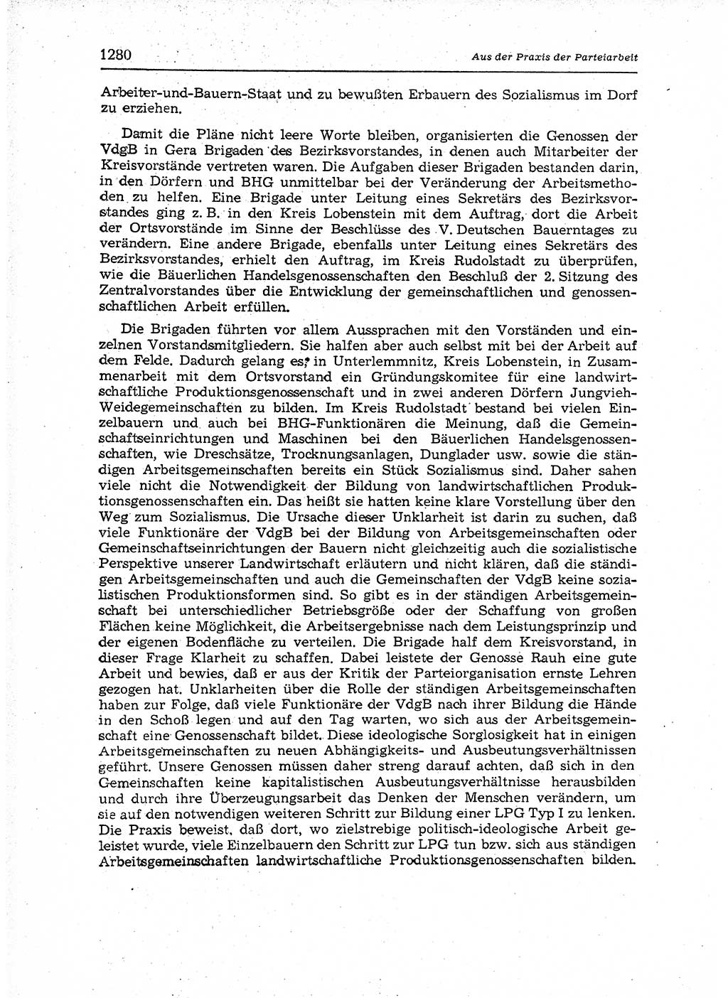 Neuer Weg (NW), Organ des Zentralkomitees (ZK) der SED (Sozialistische Einheitspartei Deutschlands) für Fragen des Parteiaufbaus und des Parteilebens, 12. Jahrgang [Deutsche Demokratische Republik (DDR)] 1957, Seite 1280 (NW ZK SED DDR 1957, S. 1280)