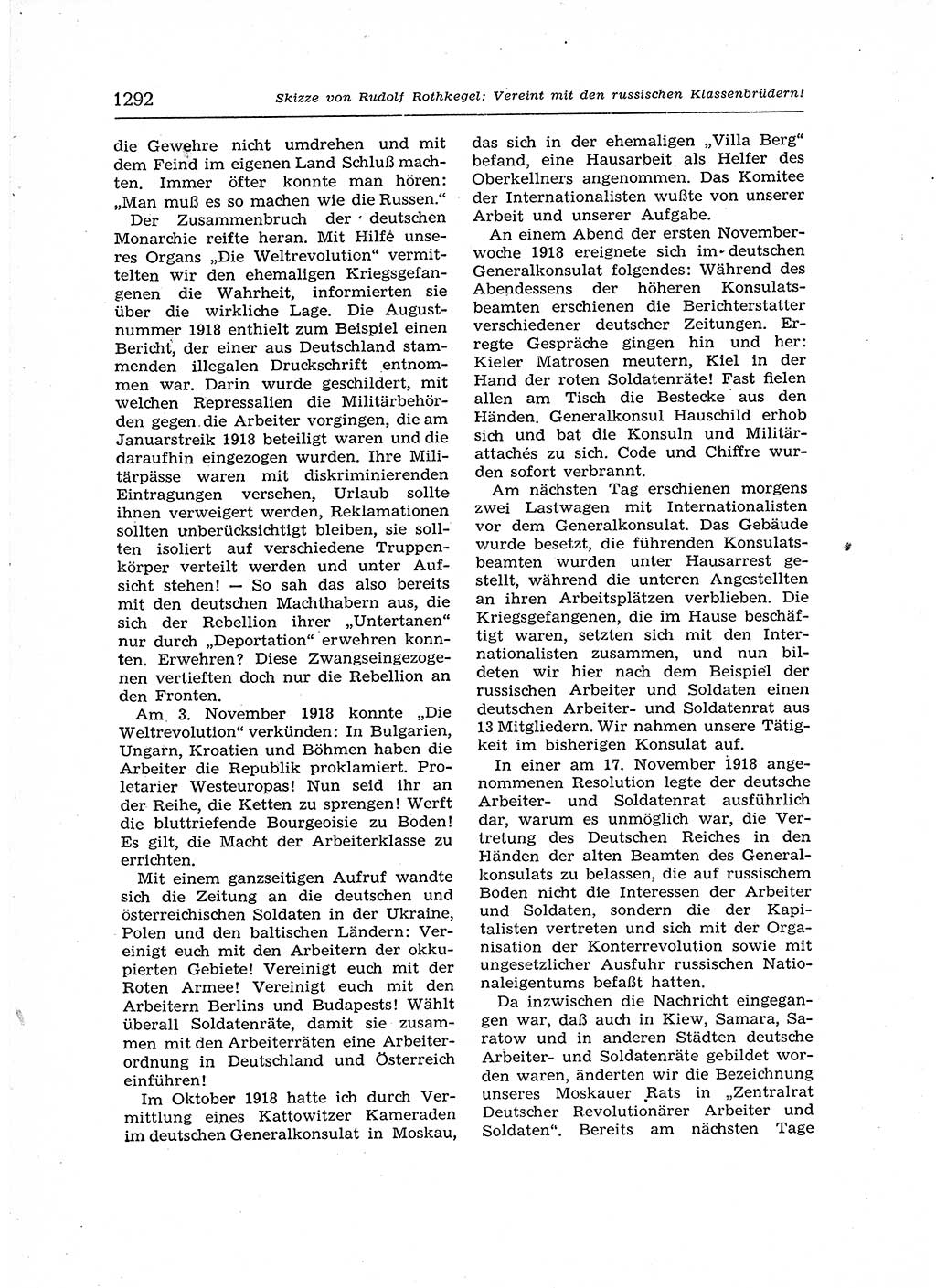 Neuer Weg (NW), Organ des Zentralkomitees (ZK) der SED (Sozialistische Einheitspartei Deutschlands) für Fragen des Parteiaufbaus und des Parteilebens, 12. Jahrgang [Deutsche Demokratische Republik (DDR)] 1957, Seite 1292 (NW ZK SED DDR 1957, S. 1292)