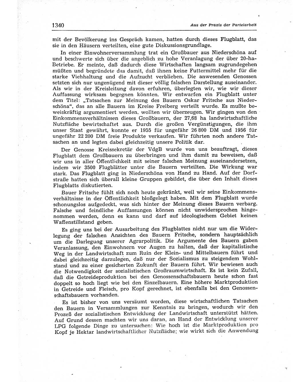Neuer Weg (NW), Organ des Zentralkomitees (ZK) der SED (Sozialistische Einheitspartei Deutschlands) für Fragen des Parteiaufbaus und des Parteilebens, 12. Jahrgang [Deutsche Demokratische Republik (DDR)] 1957, Seite 1340 (NW ZK SED DDR 1957, S. 1340)