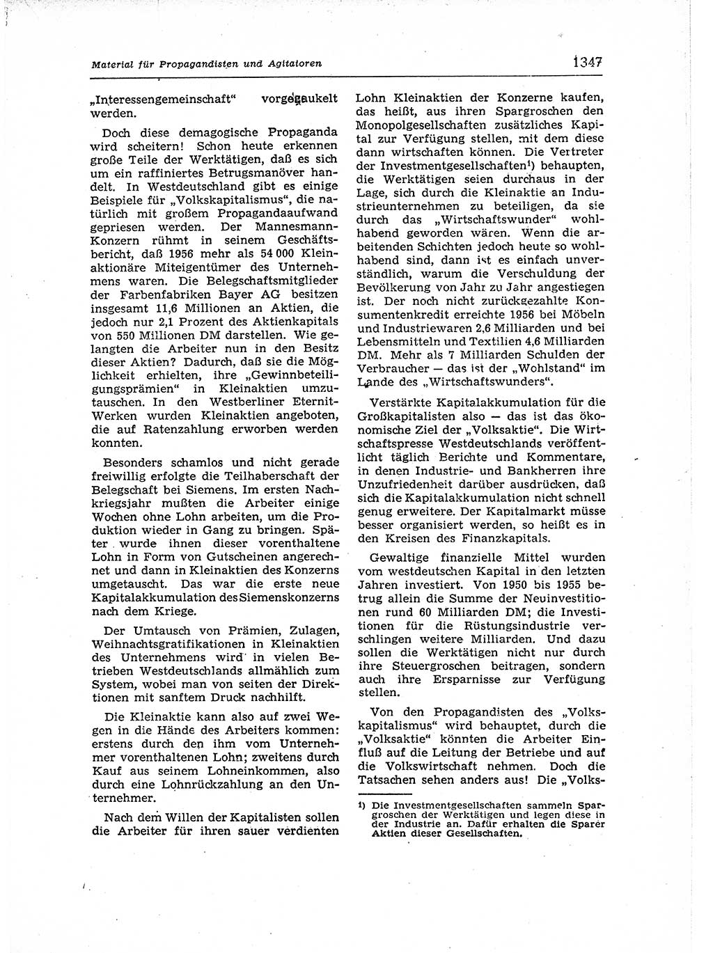 Neuer Weg (NW), Organ des Zentralkomitees (ZK) der SED (Sozialistische Einheitspartei Deutschlands) für Fragen des Parteiaufbaus und des Parteilebens, 12. Jahrgang [Deutsche Demokratische Republik (DDR)] 1957, Seite 1347 (NW ZK SED DDR 1957, S. 1347)