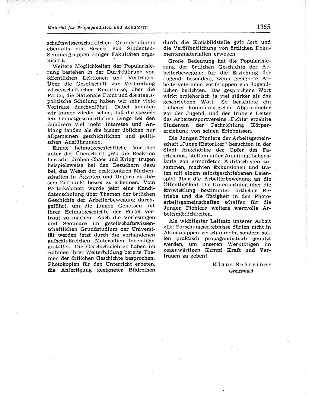 Neuer Weg (NW), Organ des Zentralkomitees (ZK) der SED (Sozialistische Einheitspartei Deutschlands) für Fragen des Parteiaufbaus und des Parteilebens, 12. Jahrgang [Deutsche Demokratische Republik (DDR)] 1957, Seite 1355 (NW ZK SED DDR 1957, S. 1355)