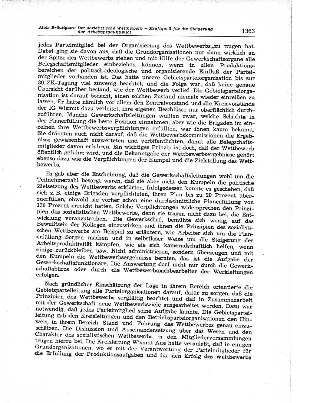 Neuer Weg (NW), Organ des Zentralkomitees (ZK) der SED (Sozialistische Einheitspartei Deutschlands) für Fragen des Parteiaufbaus und des Parteilebens, 12. Jahrgang [Deutsche Demokratische Republik (DDR)] 1957, Seite 1363 (NW ZK SED DDR 1957, S. 1363)