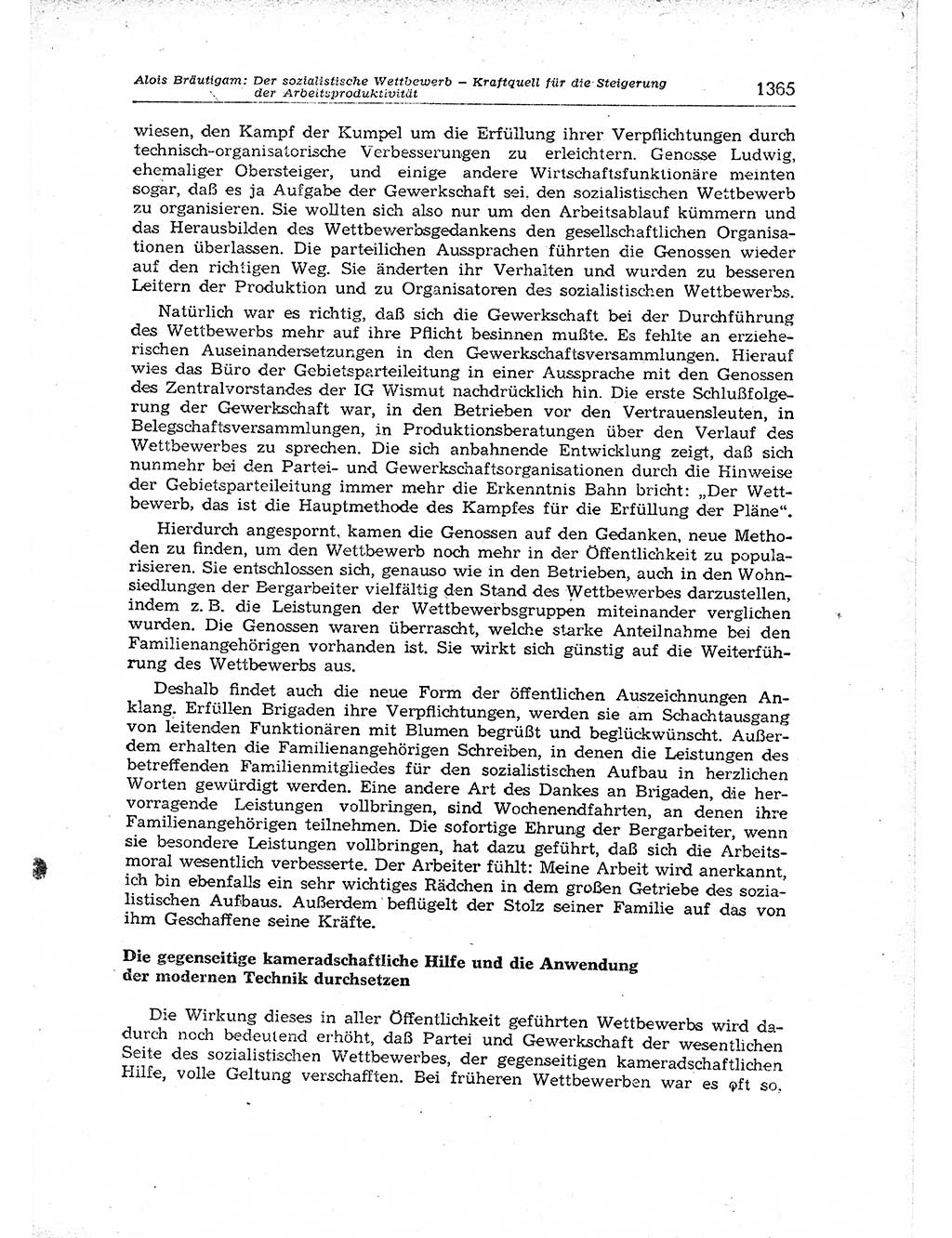 Neuer Weg (NW), Organ des Zentralkomitees (ZK) der SED (Sozialistische Einheitspartei Deutschlands) für Fragen des Parteiaufbaus und des Parteilebens, 12. Jahrgang [Deutsche Demokratische Republik (DDR)] 1957, Seite 1365 (NW ZK SED DDR 1957, S. 1365)