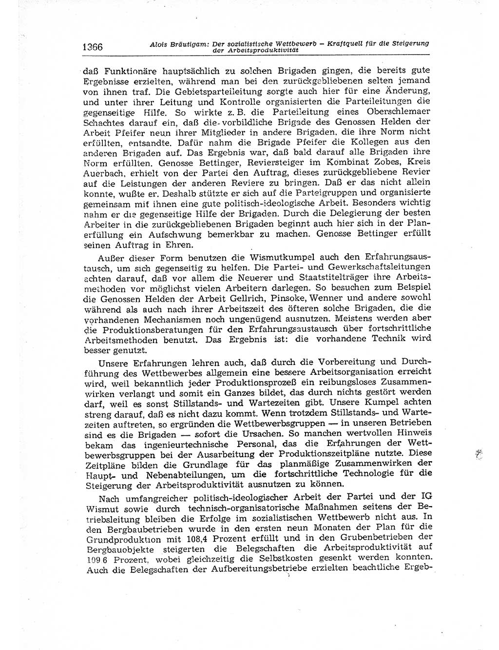 Neuer Weg (NW), Organ des Zentralkomitees (ZK) der SED (Sozialistische Einheitspartei Deutschlands) für Fragen des Parteiaufbaus und des Parteilebens, 12. Jahrgang [Deutsche Demokratische Republik (DDR)] 1957, Seite 1366 (NW ZK SED DDR 1957, S. 1366)