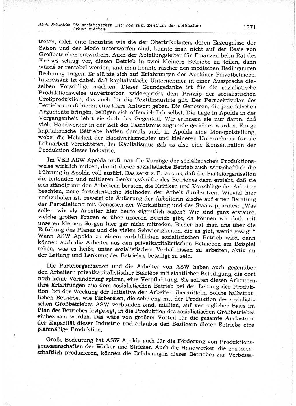 Neuer Weg (NW), Organ des Zentralkomitees (ZK) der SED (Sozialistische Einheitspartei Deutschlands) für Fragen des Parteiaufbaus und des Parteilebens, 12. Jahrgang [Deutsche Demokratische Republik (DDR)] 1957, Seite 1371 (NW ZK SED DDR 1957, S. 1371)