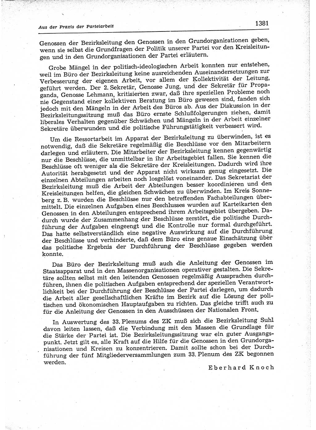 Neuer Weg (NW), Organ des Zentralkomitees (ZK) der SED (Sozialistische Einheitspartei Deutschlands) für Fragen des Parteiaufbaus und des Parteilebens, 12. Jahrgang [Deutsche Demokratische Republik (DDR)] 1957, Seite 1381 (NW ZK SED DDR 1957, S. 1381)