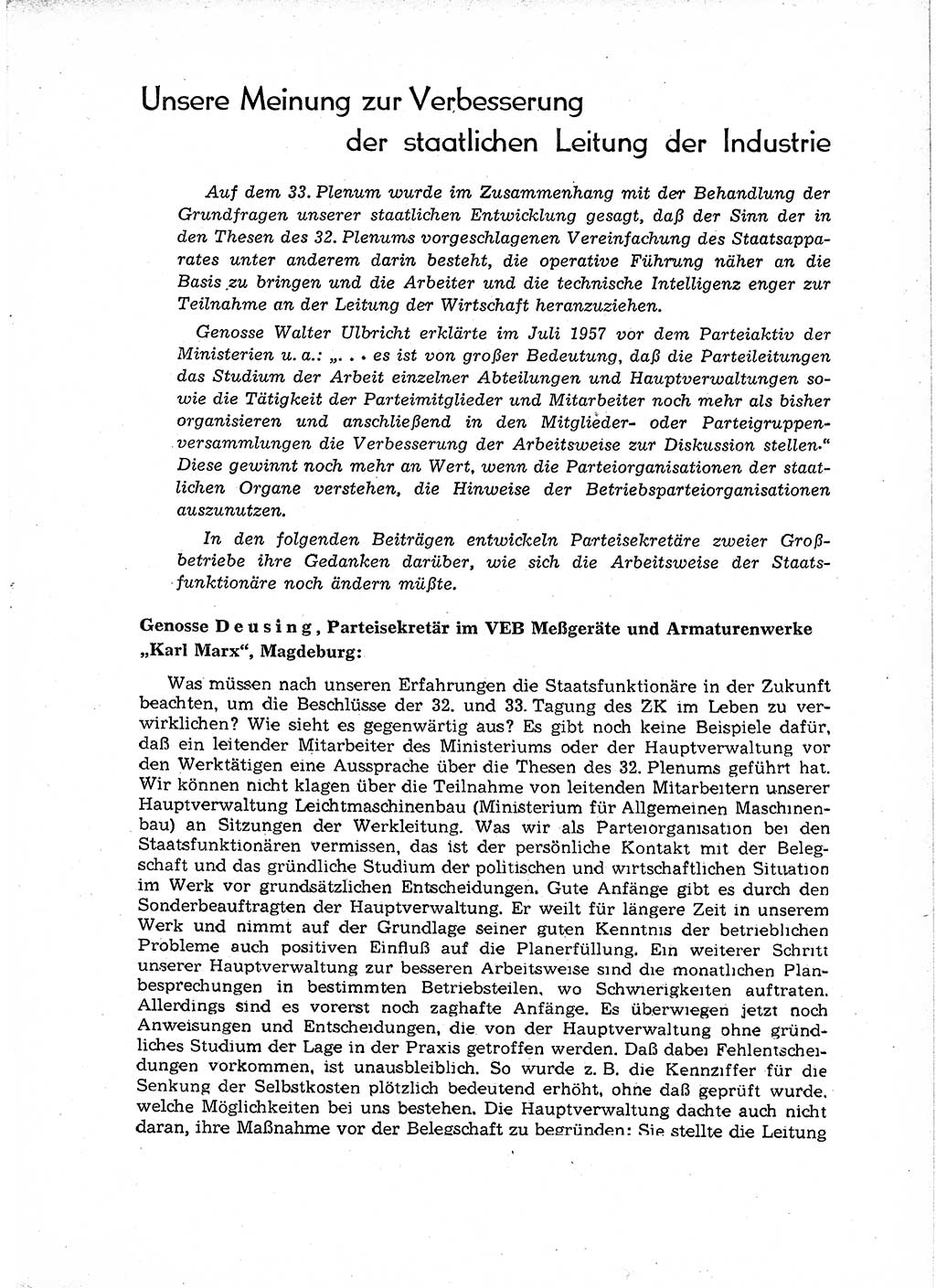 Neuer Weg (NW), Organ des Zentralkomitees (ZK) der SED (Sozialistische Einheitspartei Deutschlands) für Fragen des Parteiaufbaus und des Parteilebens, 12. Jahrgang [Deutsche Demokratische Republik (DDR)] 1957, Seite 1395 (NW ZK SED DDR 1957, S. 1395)