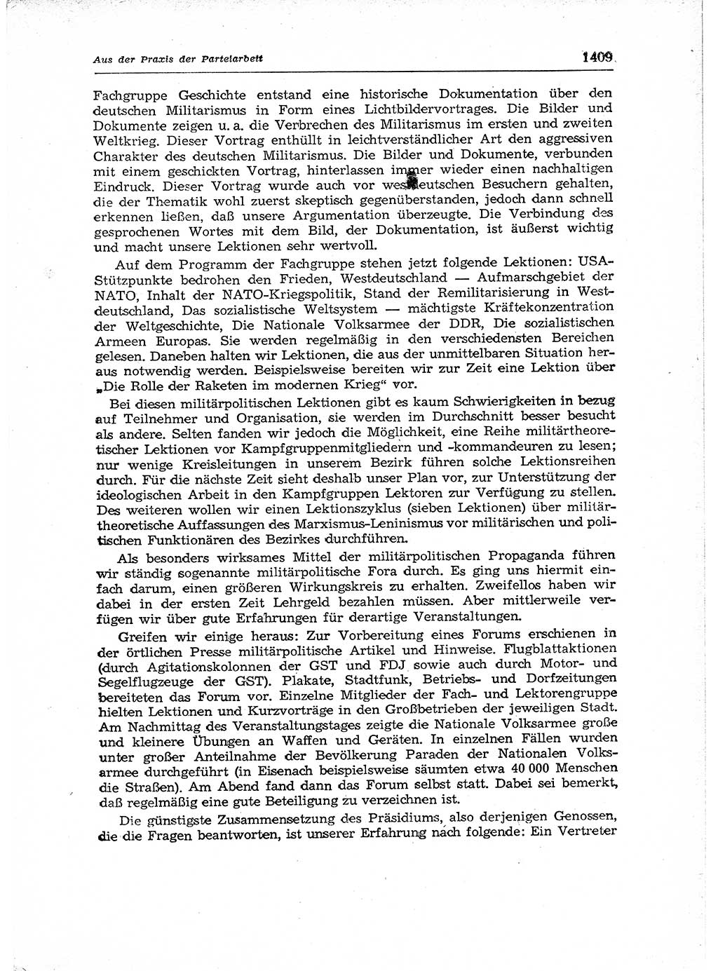 Neuer Weg (NW), Organ des Zentralkomitees (ZK) der SED (Sozialistische Einheitspartei Deutschlands) für Fragen des Parteiaufbaus und des Parteilebens, 12. Jahrgang [Deutsche Demokratische Republik (DDR)] 1957, Seite 1409 (NW ZK SED DDR 1957, S. 1409)