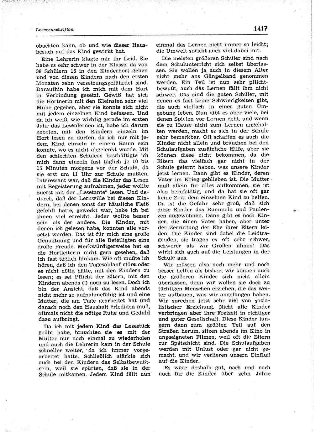 Neuer Weg (NW), Organ des Zentralkomitees (ZK) der SED (Sozialistische Einheitspartei Deutschlands) für Fragen des Parteiaufbaus und des Parteilebens, 12. Jahrgang [Deutsche Demokratische Republik (DDR)] 1957, Seite 1417 (NW ZK SED DDR 1957, S. 1417)